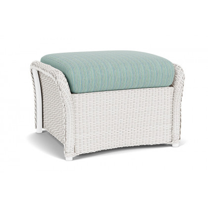 Lloyd Flanders™ Weekend Retreat Woven Ottoman - White, Unearth Dew