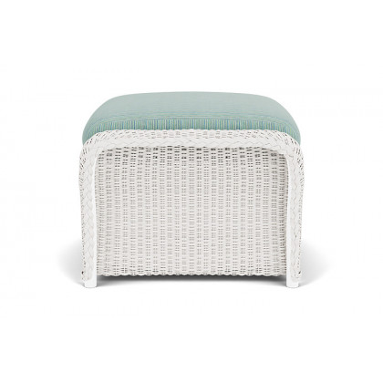Lloyd Flanders™ Weekend Retreat Woven Ottoman - White, Unearth Dew