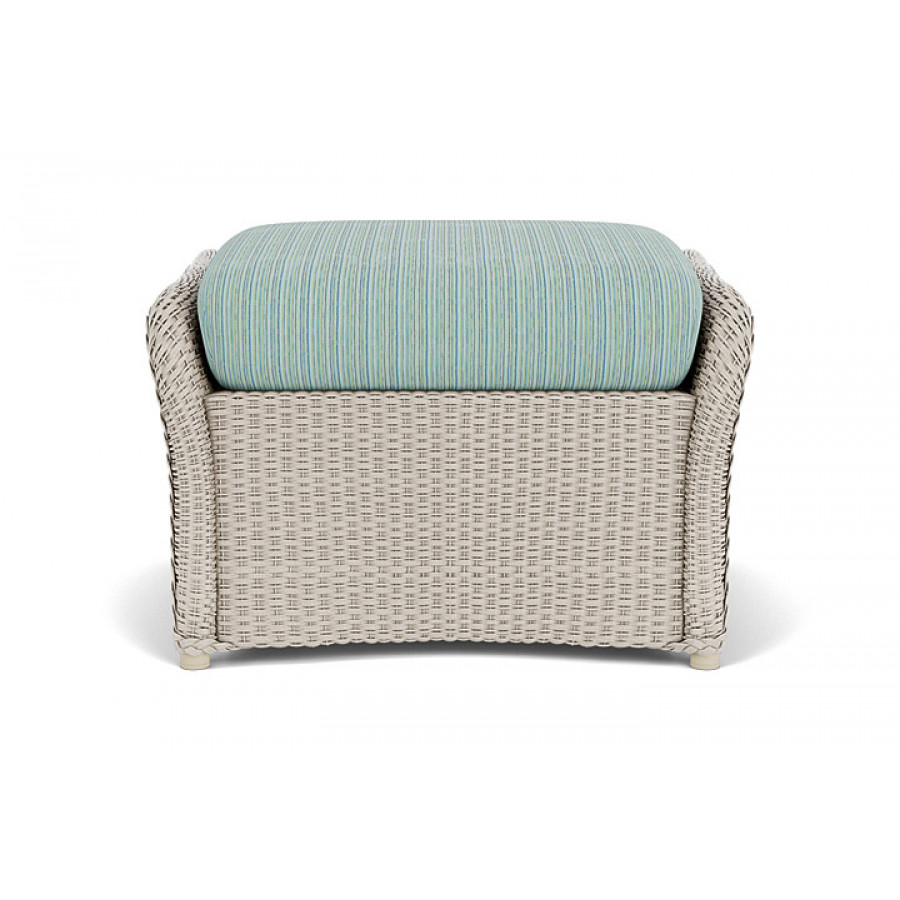 Lloyd Flanders™ Weekend Retreat Woven Ottoman - Linen, Unearth Dew