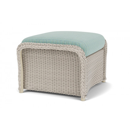 Lloyd Flanders™ Weekend Retreat Woven Ottoman - Linen, Unearth Dew