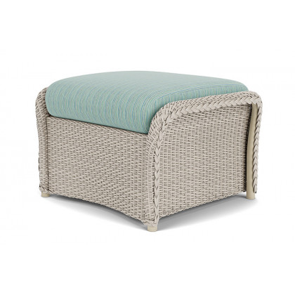 Lloyd Flanders™ Weekend Retreat Woven Ottoman - Linen, Unearth Dew