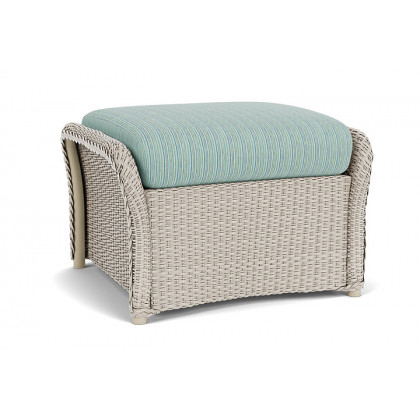 Lloyd Flanders™ Weekend Retreat Woven Ottoman - Linen, Unearth Dew