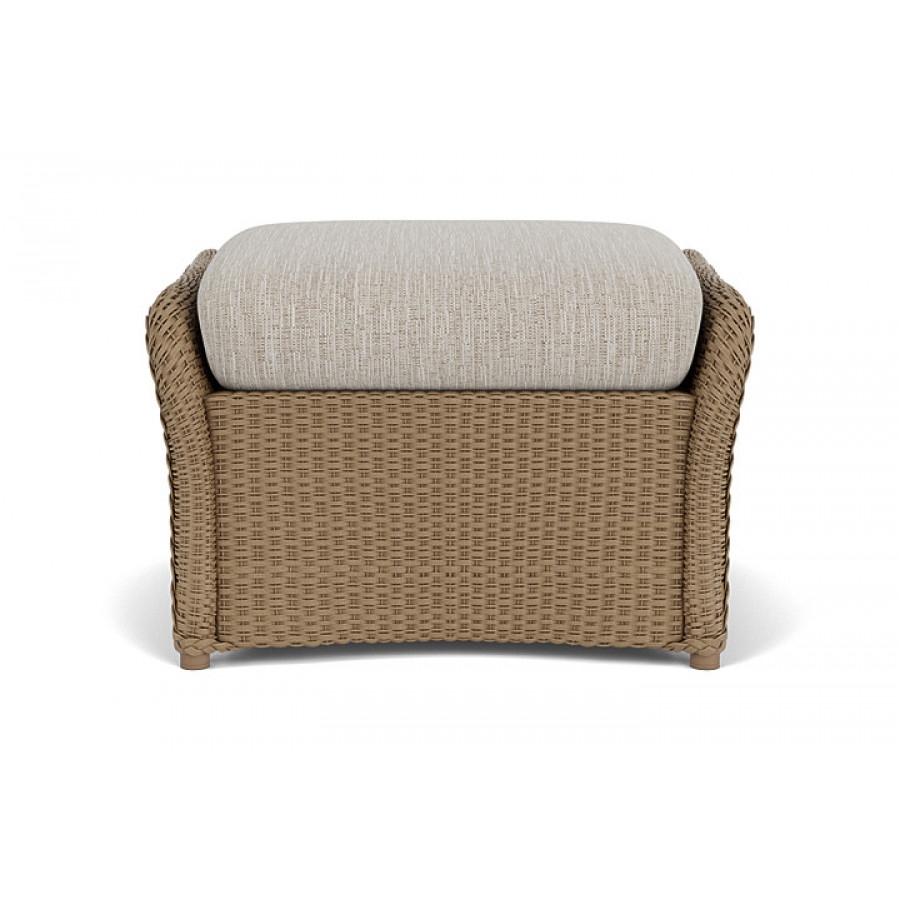 Lloyd Flanders™ Weekend Retreat Woven Ottoman - Fawn, Callen Celadon