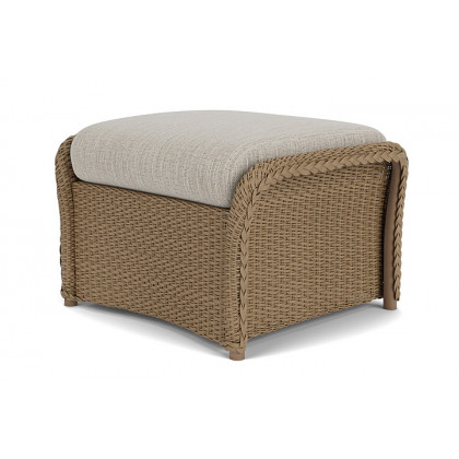 Lloyd Flanders™ Weekend Retreat Woven Ottoman - Fawn, Callen Celadon