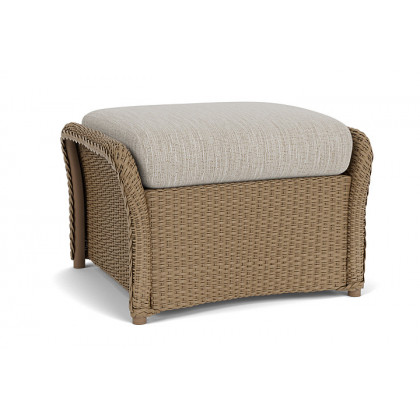 Lloyd Flanders™ Weekend Retreat Woven Ottoman - Fawn, Callen Celadon