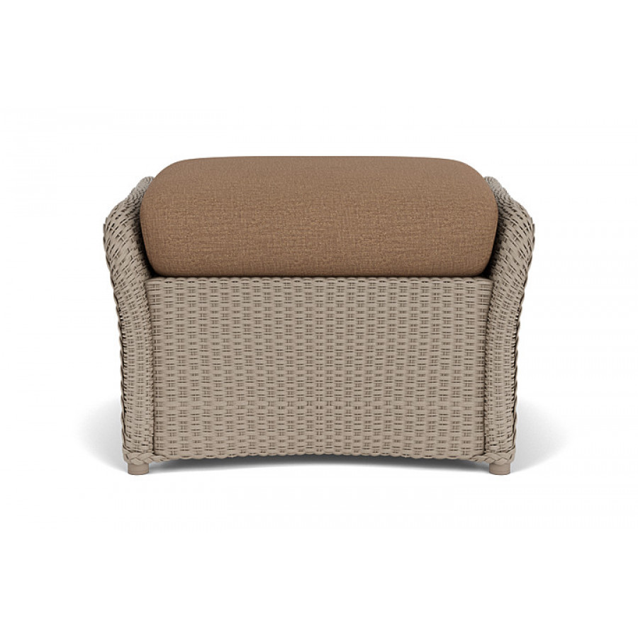 Lloyd Flanders™ Weekend Retreat Woven Ottoman - French Beige, Canvas Natural