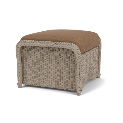 Lloyd Flanders™ Weekend Retreat Woven Ottoman - French Beige, Canvas Natural