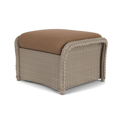 Lloyd Flanders™ Weekend Retreat Woven Ottoman - French Beige, Canvas Natural