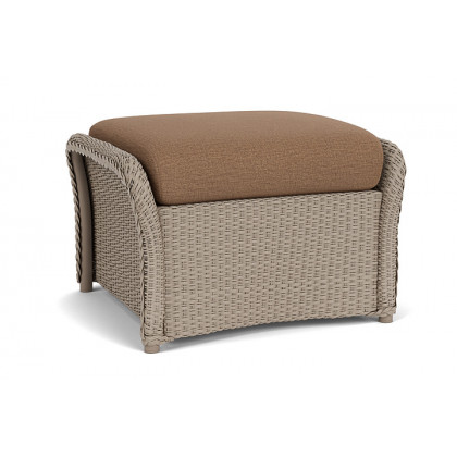 Lloyd Flanders™ Weekend Retreat Woven Ottoman - French Beige, Canvas Natural