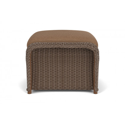 Lloyd Flanders™ Weekend Retreat Woven Ottoman - Bark, Canvas Natural