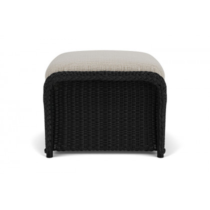 Lloyd Flanders™ Weekend Retreat Woven Ottoman - Ebony, Callen Celadon