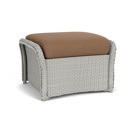 Lloyd Flanders™ Weekend Retreat Woven Ottoman - Platinum, Canvas Natural