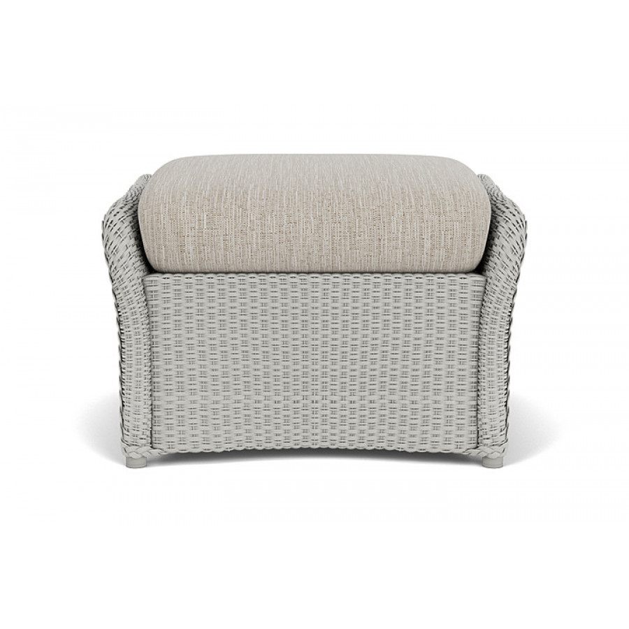 Lloyd Flanders™ Weekend Retreat Woven Ottoman - Platinum, Callen Celadon