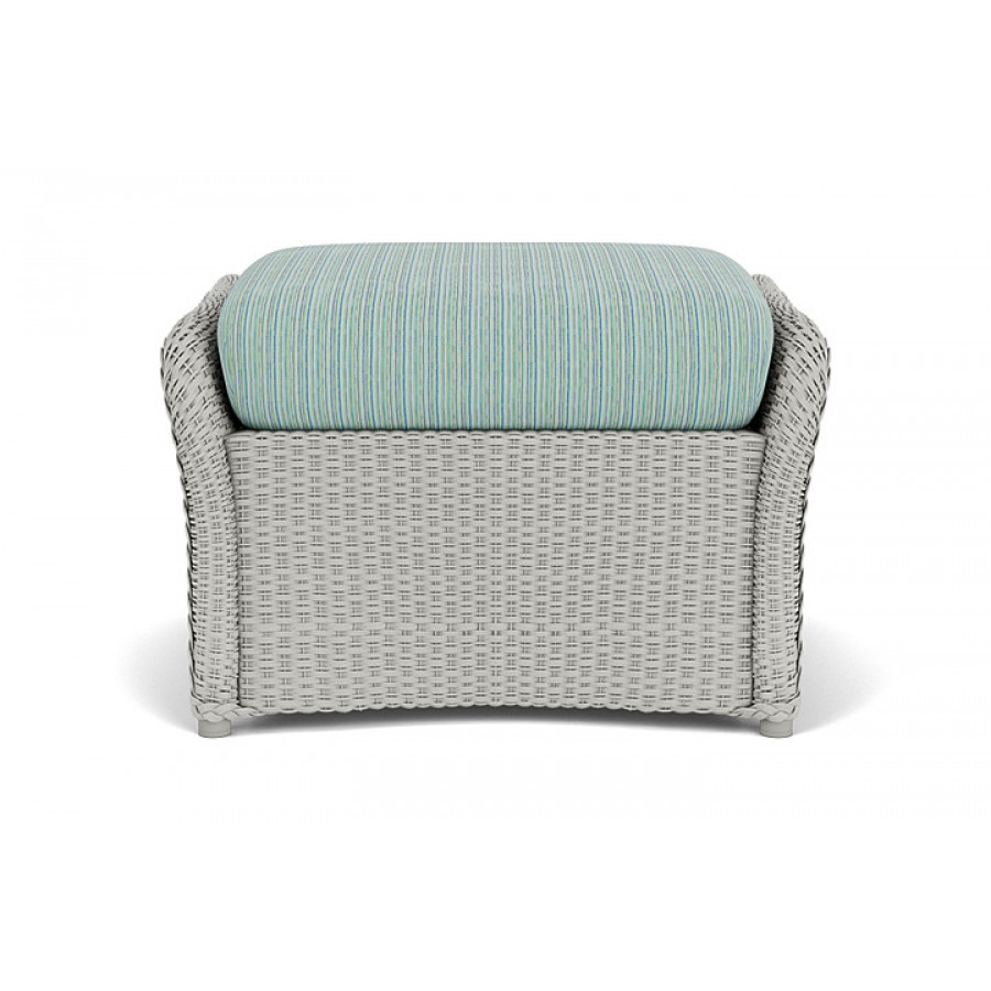 Lloyd Flanders™ Weekend Retreat Woven Ottoman - Platinum, Unearth Dew