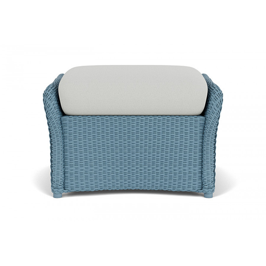 Lloyd Flanders™ Weekend Retreat Woven Ottoman - Stillwater, Loveboat Mint