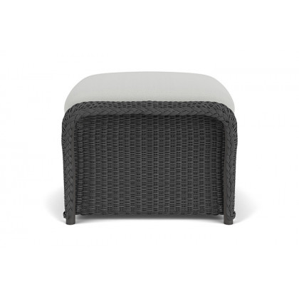 Lloyd Flanders™ Weekend Retreat Woven Ottoman - Charcoal, Loveboat Mint