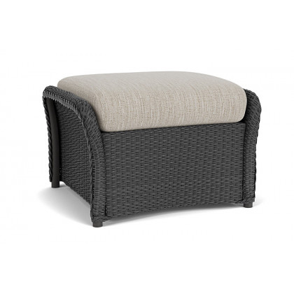 Lloyd Flanders™ Weekend Retreat Woven Ottoman - Charcoal, Callen Celadon