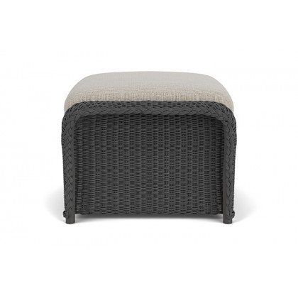 Lloyd Flanders™ Weekend Retreat Woven Ottoman - Charcoal, Callen Celadon