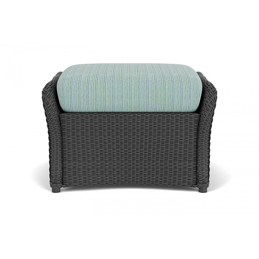 Lloyd Flanders™ Weekend Retreat Woven Ottoman - Charcoal, Unearth Dew