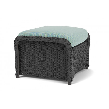 Lloyd Flanders™ Weekend Retreat Woven Ottoman - Charcoal, Unearth Dew
