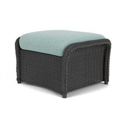 Lloyd Flanders™ Weekend Retreat Woven Ottoman - Charcoal, Unearth Dew