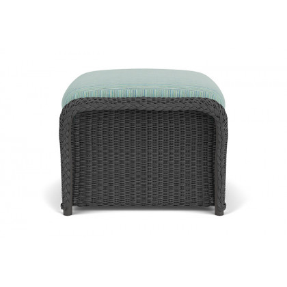 Lloyd Flanders™ Weekend Retreat Woven Ottoman - Charcoal, Unearth Dew