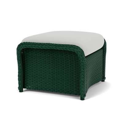 Lloyd Flanders™ Weekend Retreat Woven Ottoman - Woodland, Loveboat Mint