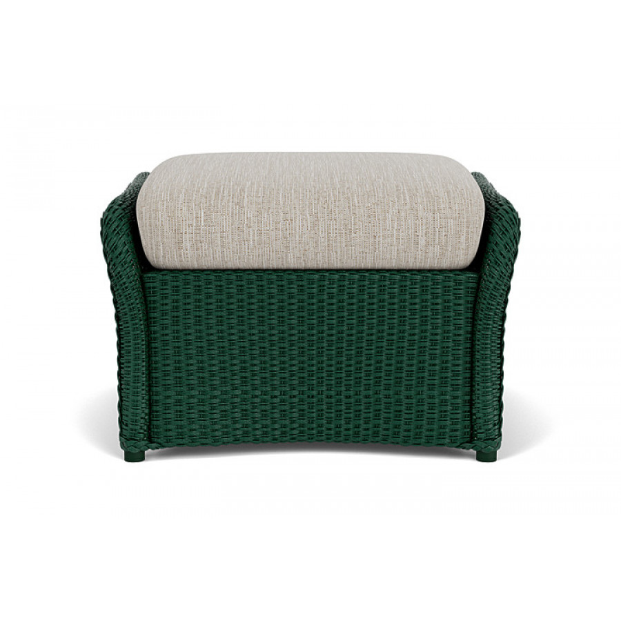Lloyd Flanders™ Weekend Retreat Woven Ottoman - Woodland, Callen Celadon