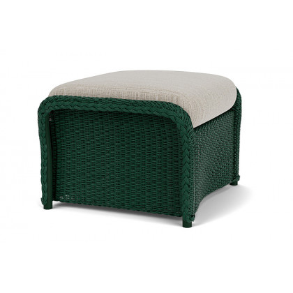 Lloyd Flanders™ Weekend Retreat Woven Ottoman - Woodland, Callen Celadon