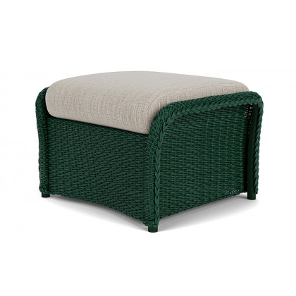 Lloyd Flanders™ Weekend Retreat Woven Ottoman - Woodland, Callen Celadon