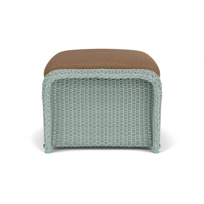 Lloyd Flanders™ Weekend Retreat Woven Ottoman - Sea Glass, Canvas Natural