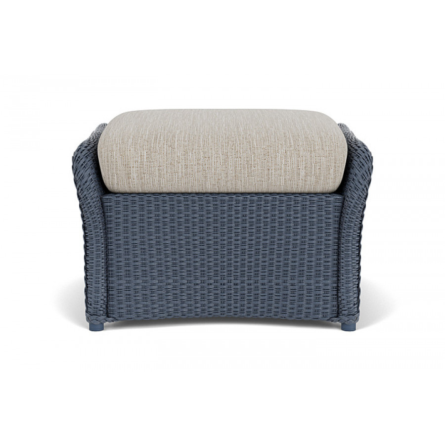 Lloyd Flanders™ Weekend Retreat Woven Ottoman - Denim Blue, Callen Celadon