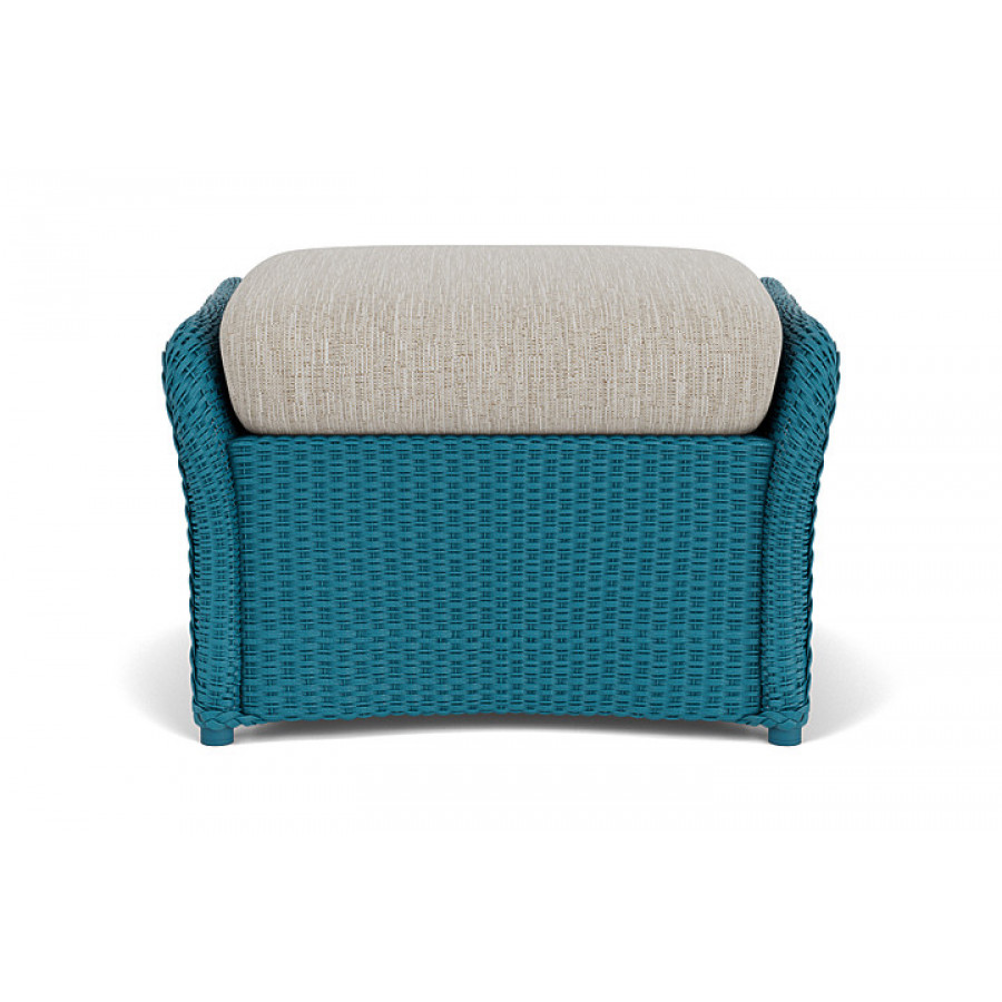 Lloyd Flanders™ Weekend Retreat Woven Ottoman - Peacock, Callen Celadon
