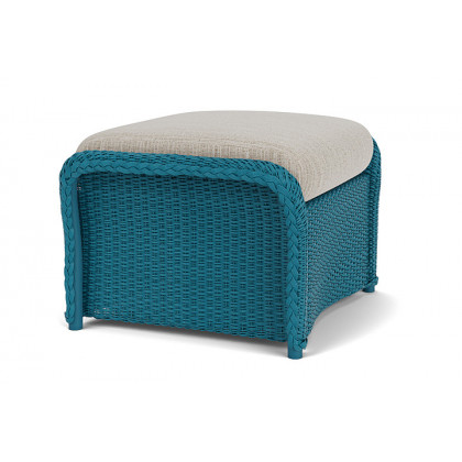 Lloyd Flanders™ Weekend Retreat Woven Ottoman - Peacock, Callen Celadon