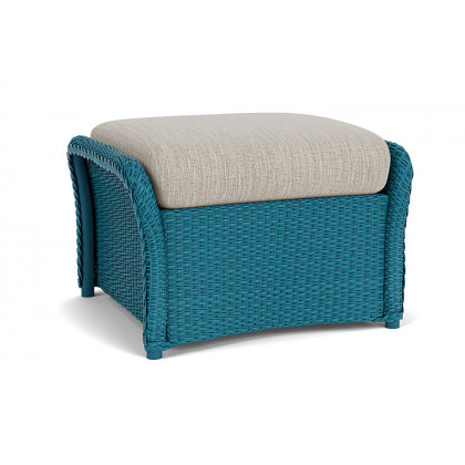 Lloyd Flanders™ Weekend Retreat Woven Ottoman - Peacock, Callen Celadon