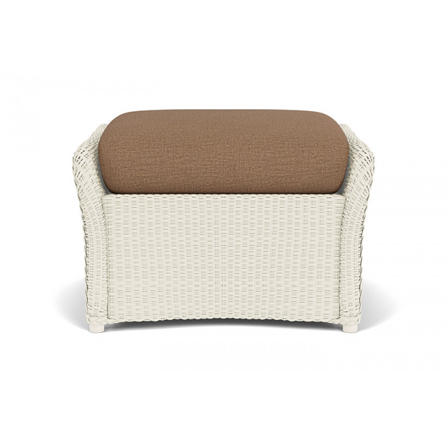Lloyd Flanders™ Weekend Retreat Woven Ottoman - Ivory, Canvas Natural
