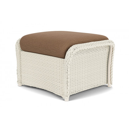Lloyd Flanders™ Weekend Retreat Woven Ottoman - Ivory, Canvas Natural