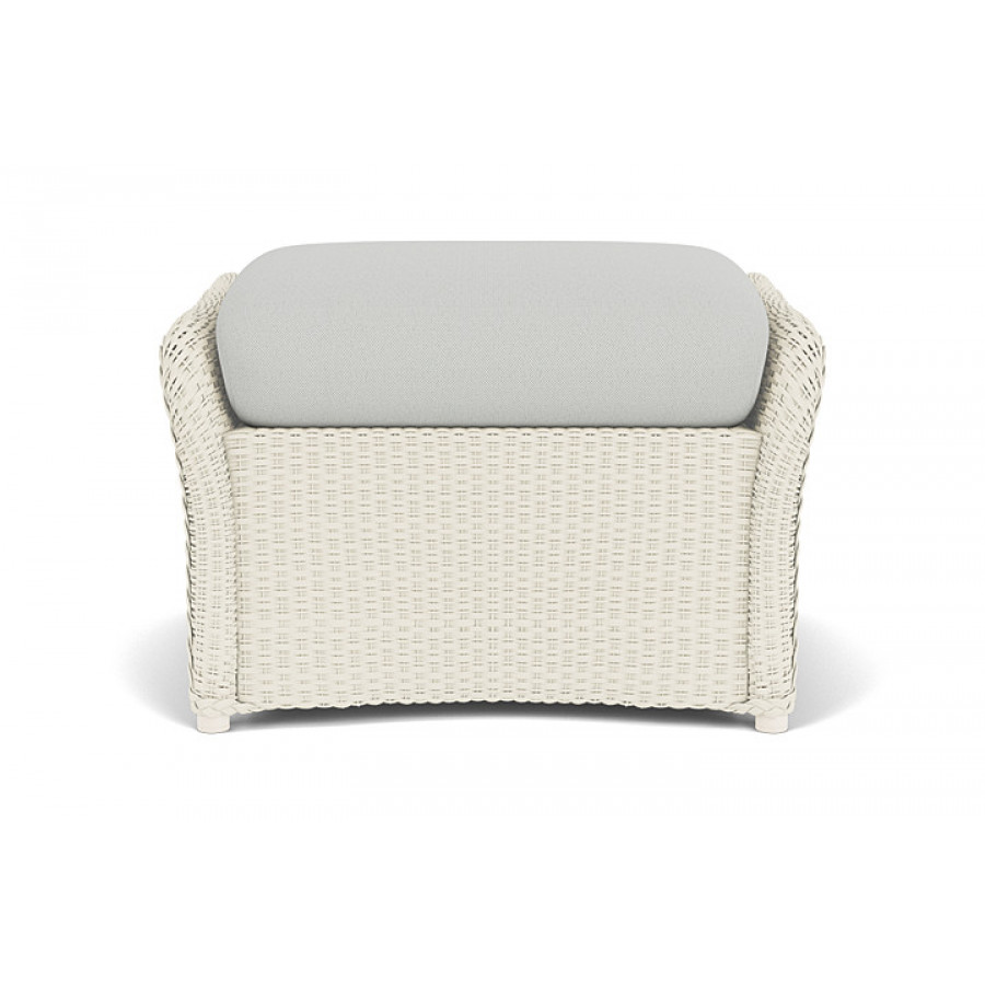 Lloyd Flanders™ Weekend Retreat Woven Ottoman - Ivory, Loveboat Mint