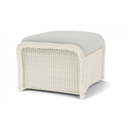 Lloyd Flanders™ Weekend Retreat Woven Ottoman - Ivory, Loveboat Mint