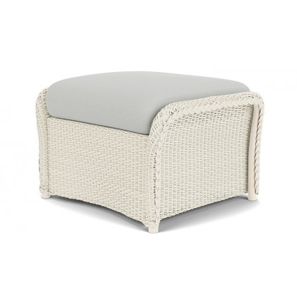 Lloyd Flanders™ Weekend Retreat Woven Ottoman - Ivory, Loveboat Mint