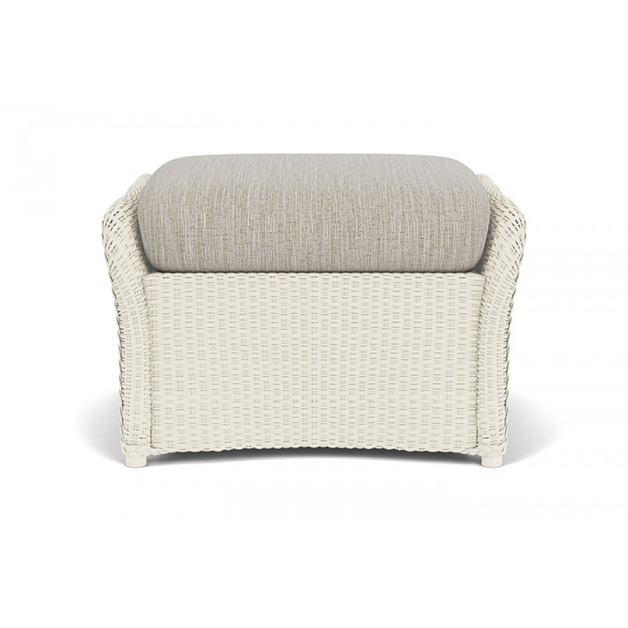 Lloyd Flanders™ Weekend Retreat Woven Ottoman - Ivory, Callen Celadon