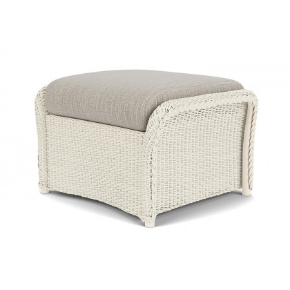 Lloyd Flanders™ Weekend Retreat Woven Ottoman - Ivory, Callen Celadon