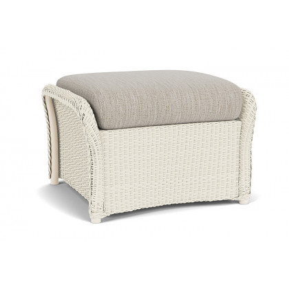 Lloyd Flanders™ Weekend Retreat Woven Ottoman - Ivory, Callen Celadon