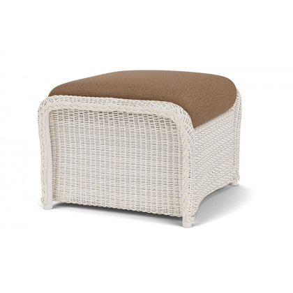 Lloyd Flanders™ Weekend Retreat Woven Ottoman - Antique White, Canvas Natural