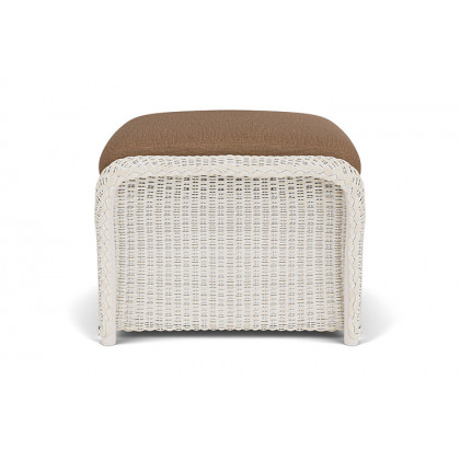 Lloyd Flanders™ Weekend Retreat Woven Ottoman - Antique White, Canvas Natural