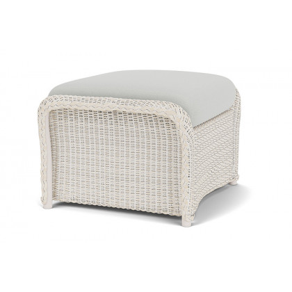 Lloyd Flanders™ Weekend Retreat Woven Ottoman - Antique White, Loveboat Mint