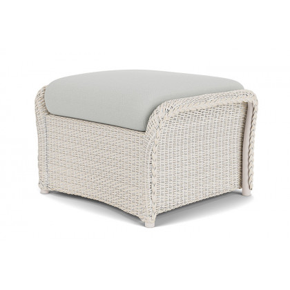 Lloyd Flanders™ Weekend Retreat Woven Ottoman - Antique White, Loveboat Mint