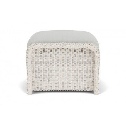 Lloyd Flanders™ Weekend Retreat Woven Ottoman - Antique White, Loveboat Mint