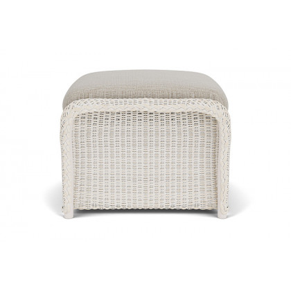 Lloyd Flanders™ Weekend Retreat Woven Ottoman - Antique White, Callen Celadon