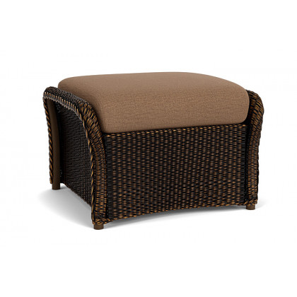 Lloyd Flanders™ Weekend Retreat Woven Ottoman - Mink, Canvas Natural